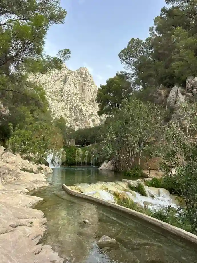 Pozze naturali in Spagna. Fonts d'algar